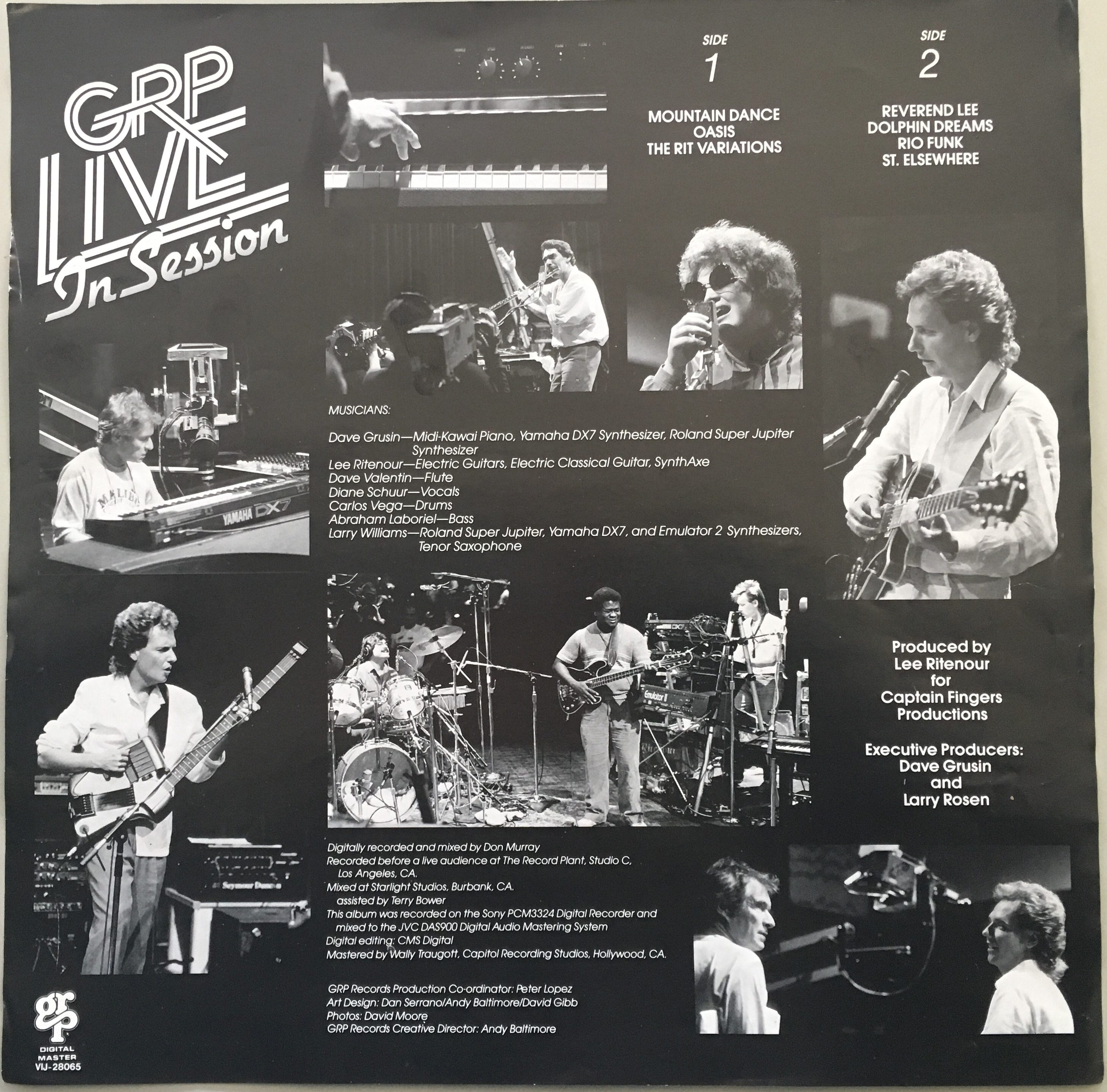 GRP・ライブ・イン・セッション　1985年のスタジオライブ、多重録音ではない躍動と緊張