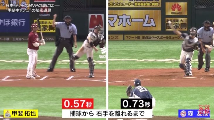 『自分の肩は強くない！』衝撃の事実が発覚した盗塁阻止率No.1捕手を支えるプロ野球で2人しか使っていないキャッチャーミットとは【甲斐拓也】