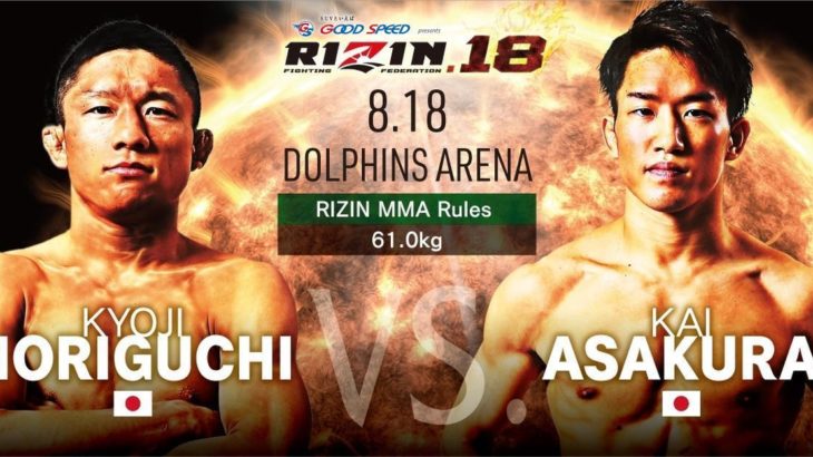 RIZINの絶対王者・堀口恭司がニューカマー朝倉海に壮絶なKO負け！キーポイントは膝！