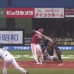 インコース打ち名人・楽天銀次選手の巧みな縦方向への神技的ヒジ抜き技術とバットくるくるに注目！