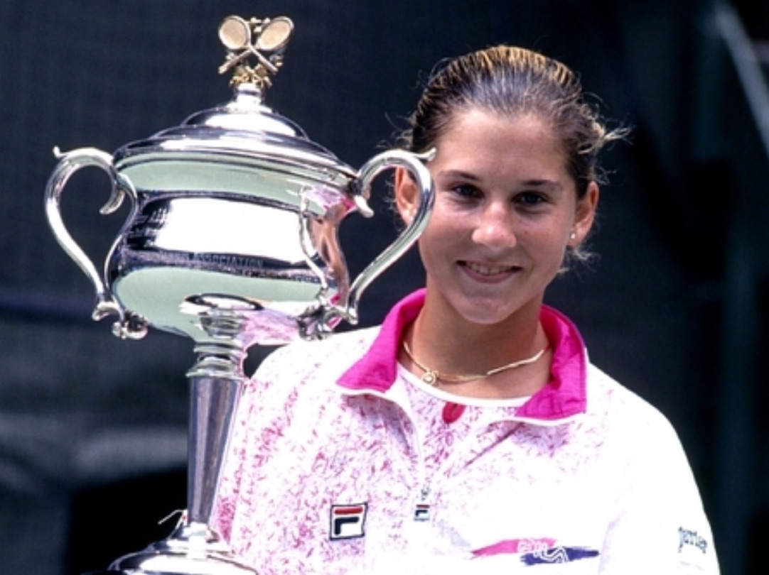 女子テニス　チャンピオン　証明書付き　モニカ・セレシュ 直筆サイン入りフォト テニスラケットの科学(78) モニカ・セレス選手（最高位