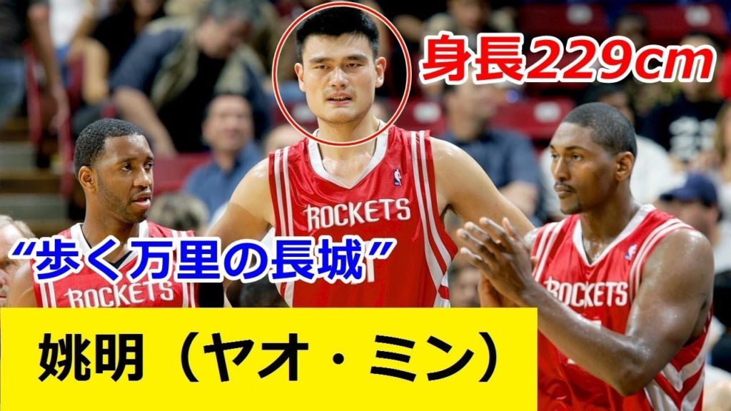 アジア人として最もNBAで活躍した『歩く万里の長城』【ヤオ・ミン